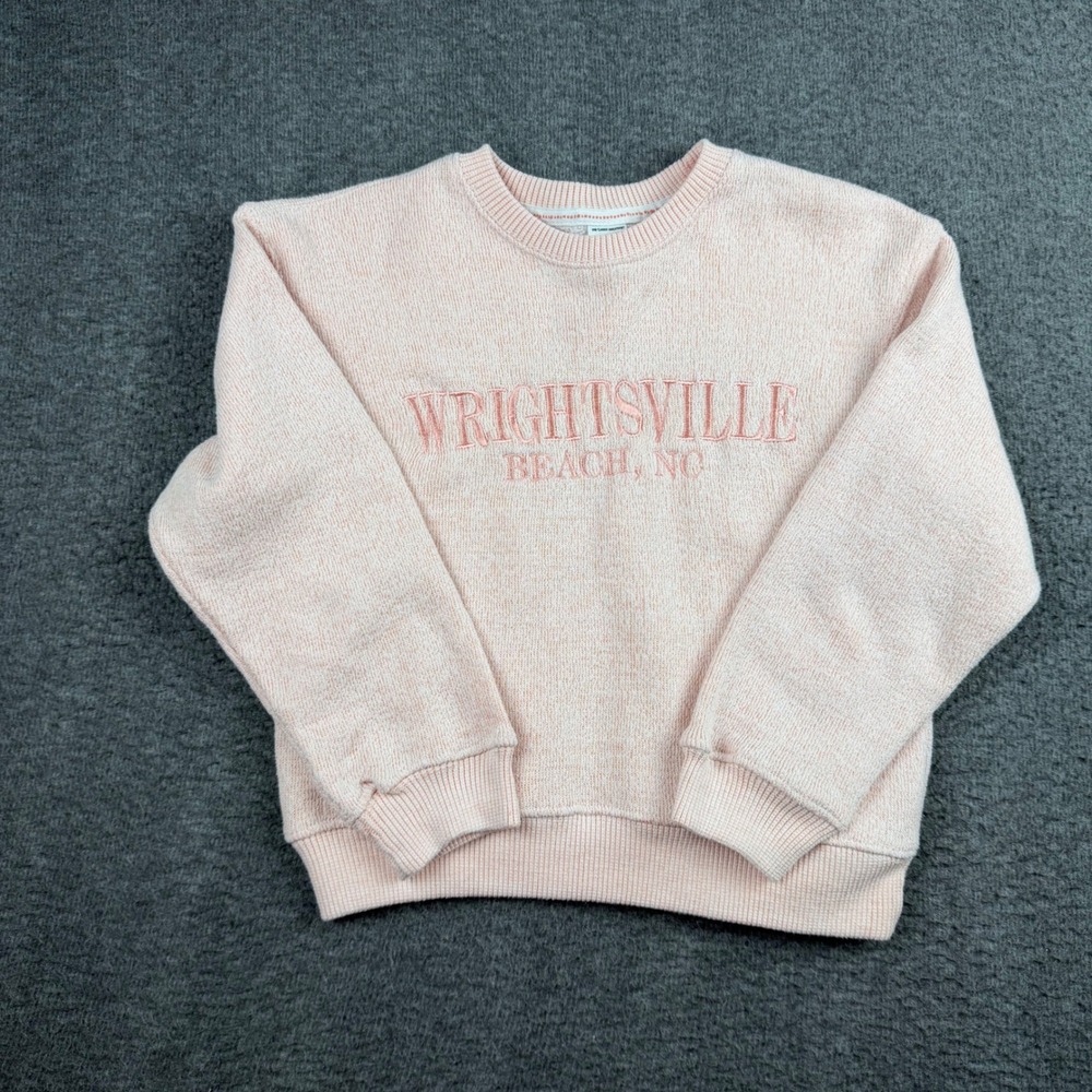 Pacific & Co Kids Wrightsville Beach NC Sweatshirt Pink KHZ7299 Small